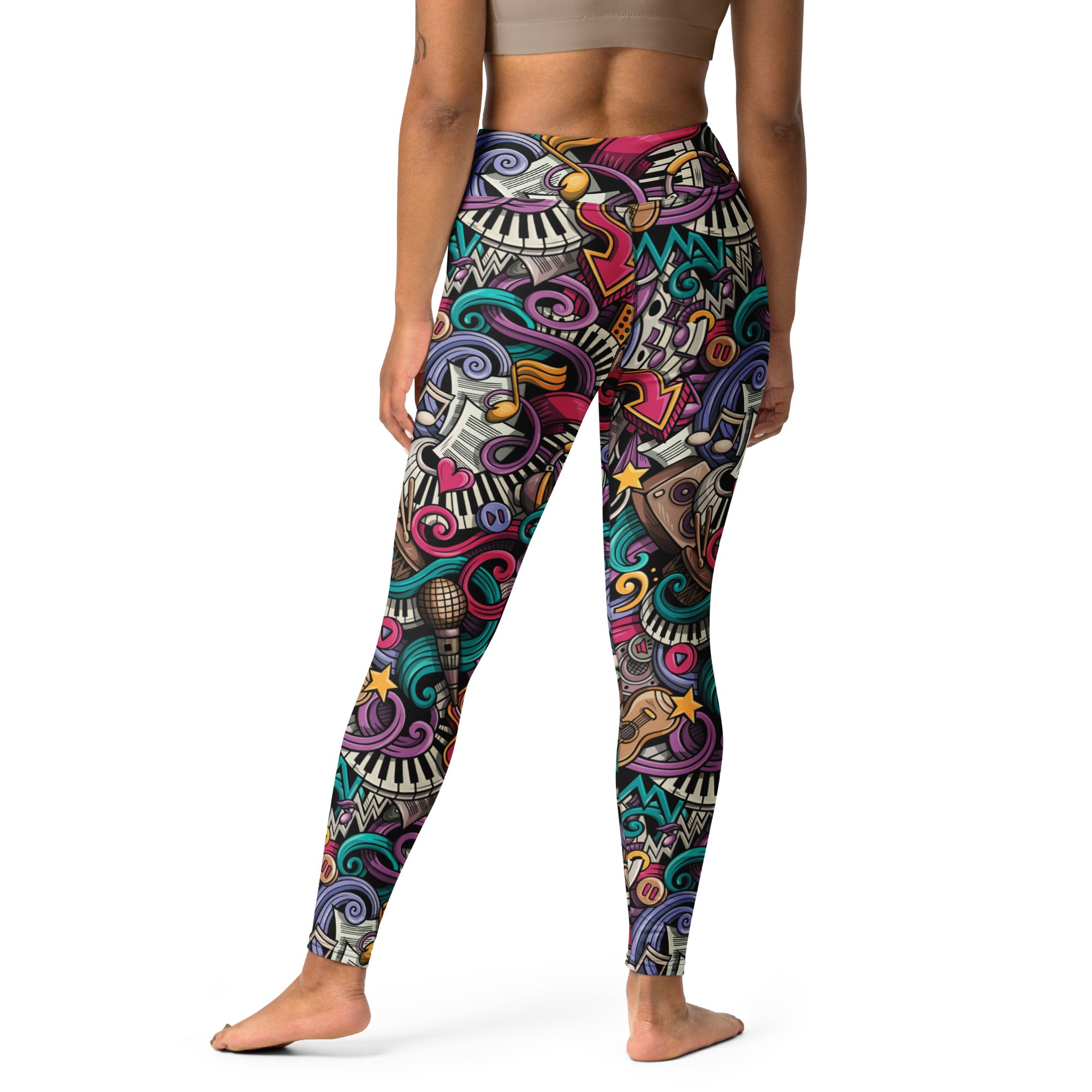 Grunge Rock n Roll Yoga Leggings